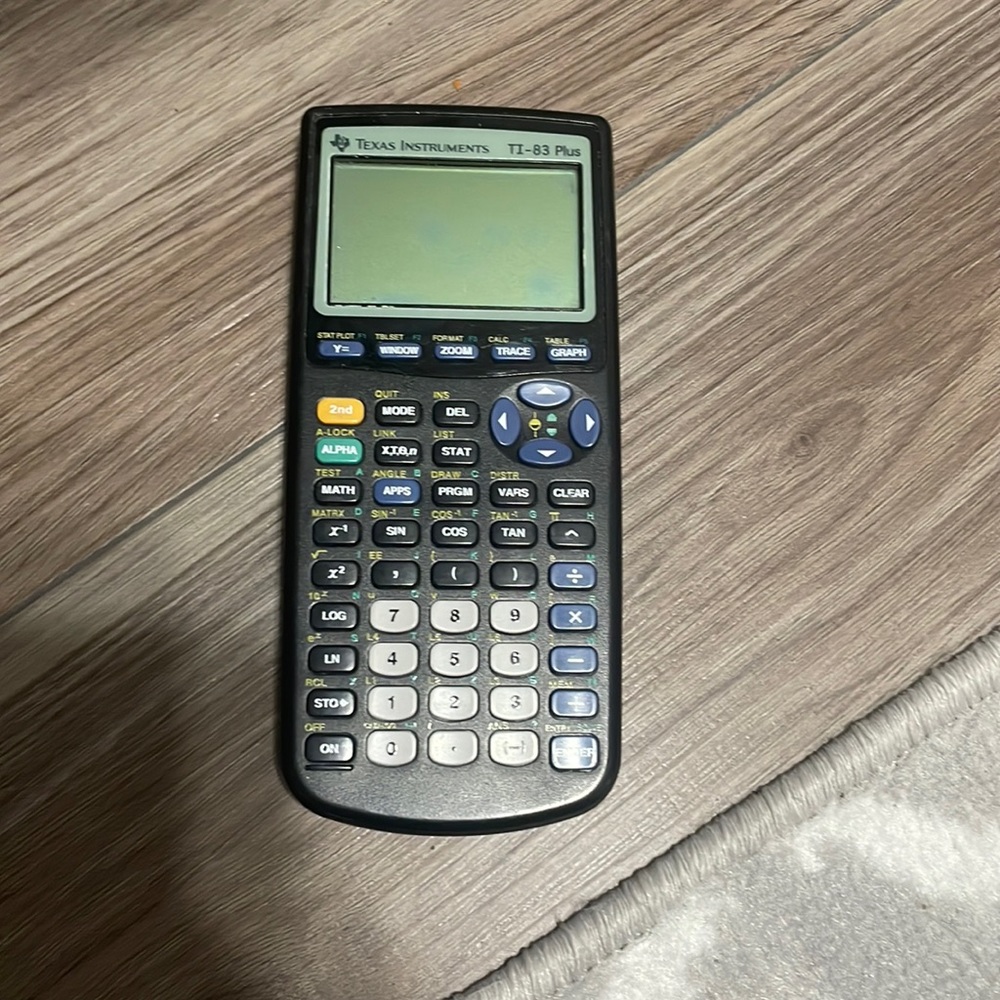 TI-83 plus Texas Instruments calculator